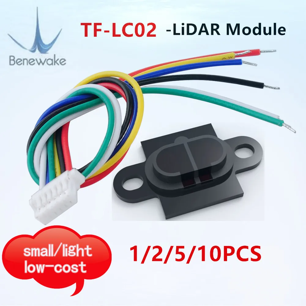 1-10PCS Benewake TF-LC02 Samll Light Low-cost laser radar LiDAR Single point Ranging Module for Ranging robotics and smart homes