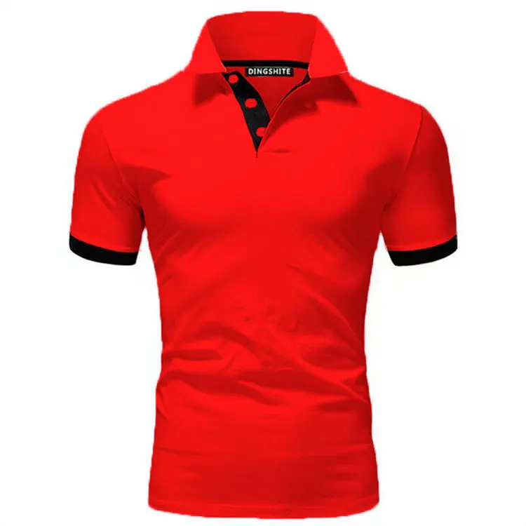 Men\'s Summer Polo Shirt Man Business Casual T Shirt Breathable Golf Sportwear Short Sleeved Tops for Male Size S-8XL