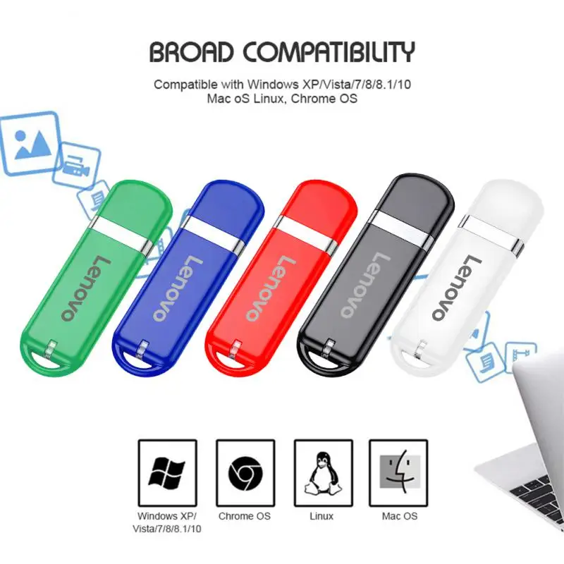 2024 Nieuwe Lenovo 2Tb Usb 3.0 Flash Drives Hoge Snelheid Pendrive Draagbare Waterdichte Memoria Usb Flash Disk Voor Computer/Telefoon