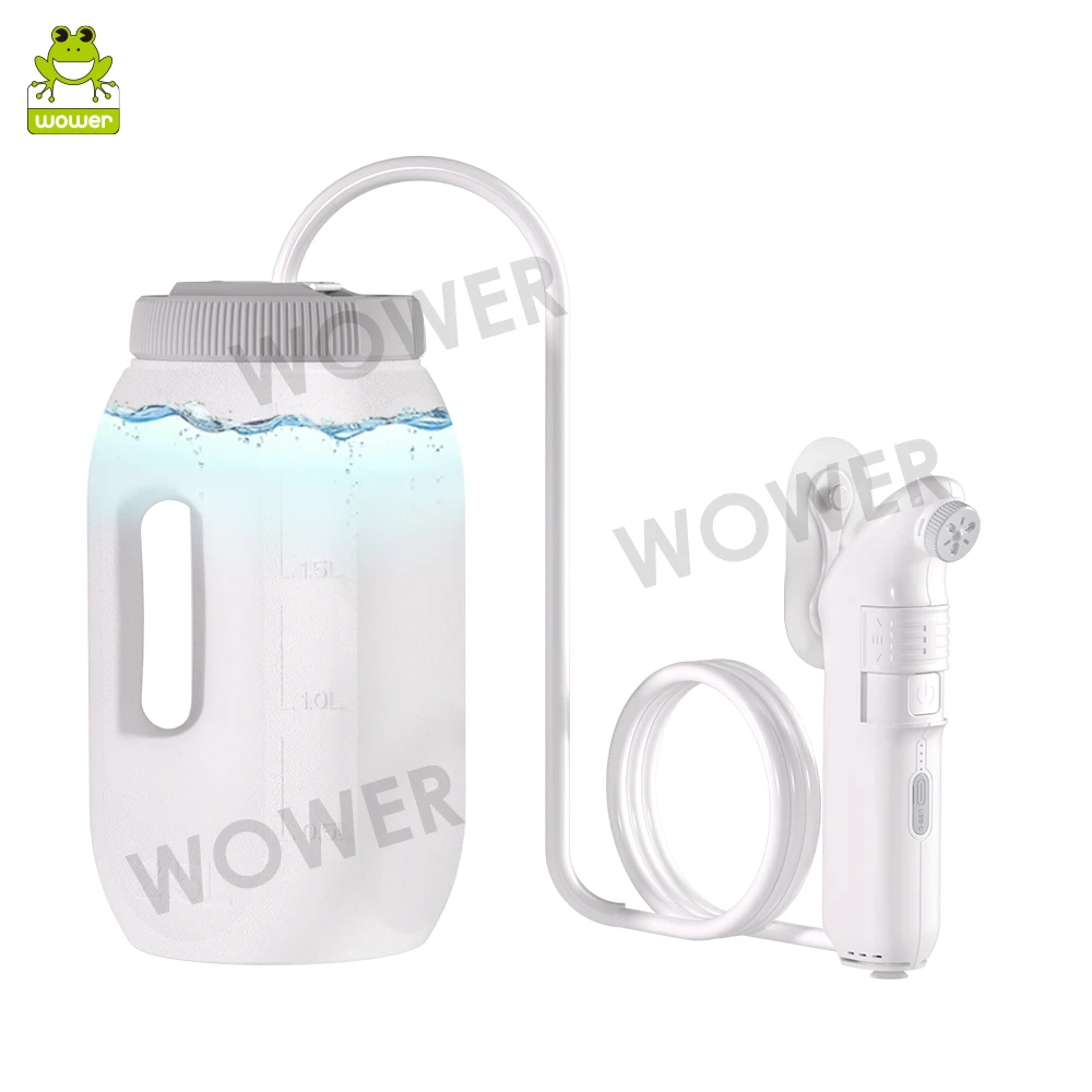 

1600mAh Portable Bidet Sprayer with 2 Mode Pressures IPX6 Waterproof Rechargeable Shattaf Camping Travel Bidet Shower Sprayer