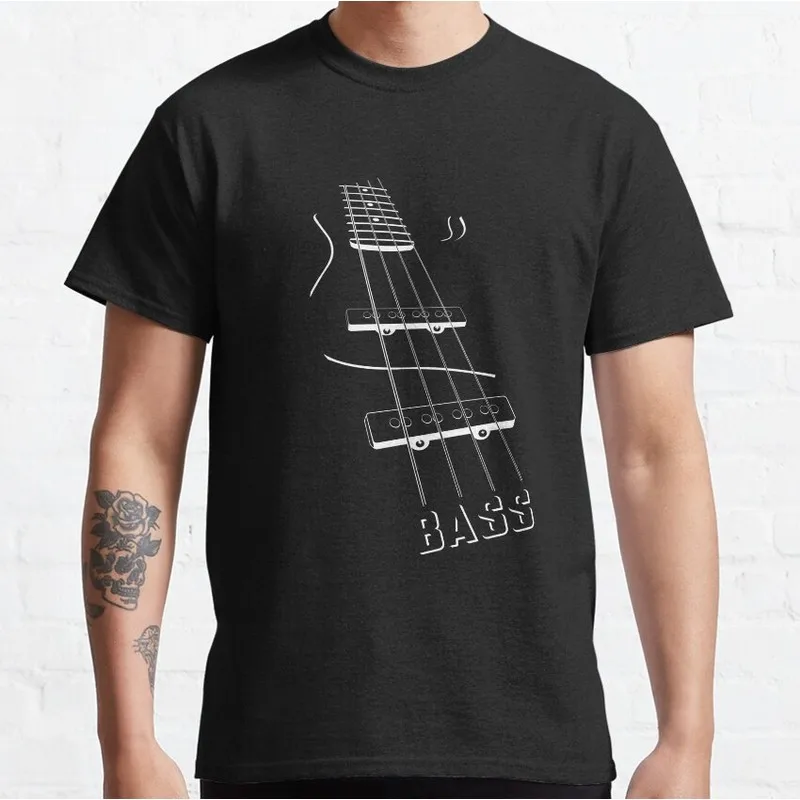 Bass Graphic T-Shirt for Music Lover Bassist Rock Music Unisex Short Sleeve Tee Vintage Musician Casual Tops S-6XL