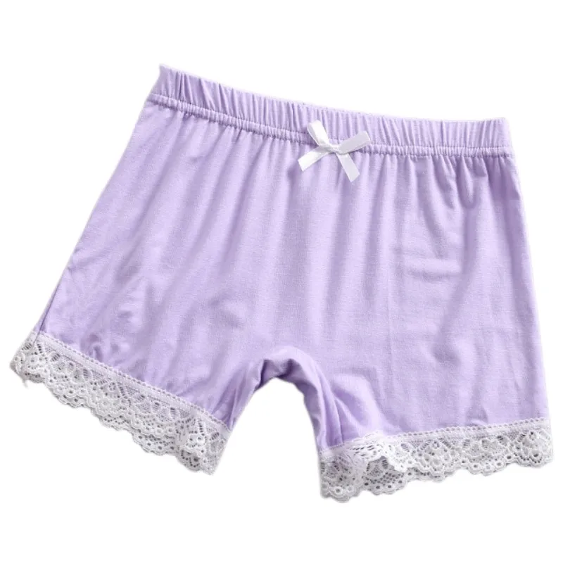 Girl Cotton Boxers Mid-Length Girl Candy Color Panties Size 100-160 Children Safety Underpanties Girl Breathable Underwear Boxer