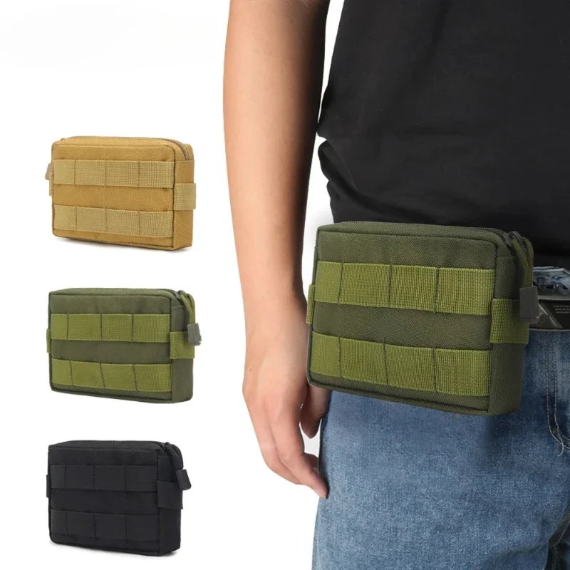 Outdoor Men Waist Pack Bum Bag Pouch Waterproof Tactical Military Sport Hunting Belt Molle Nylon Mobile Phone Bags Travel Tools