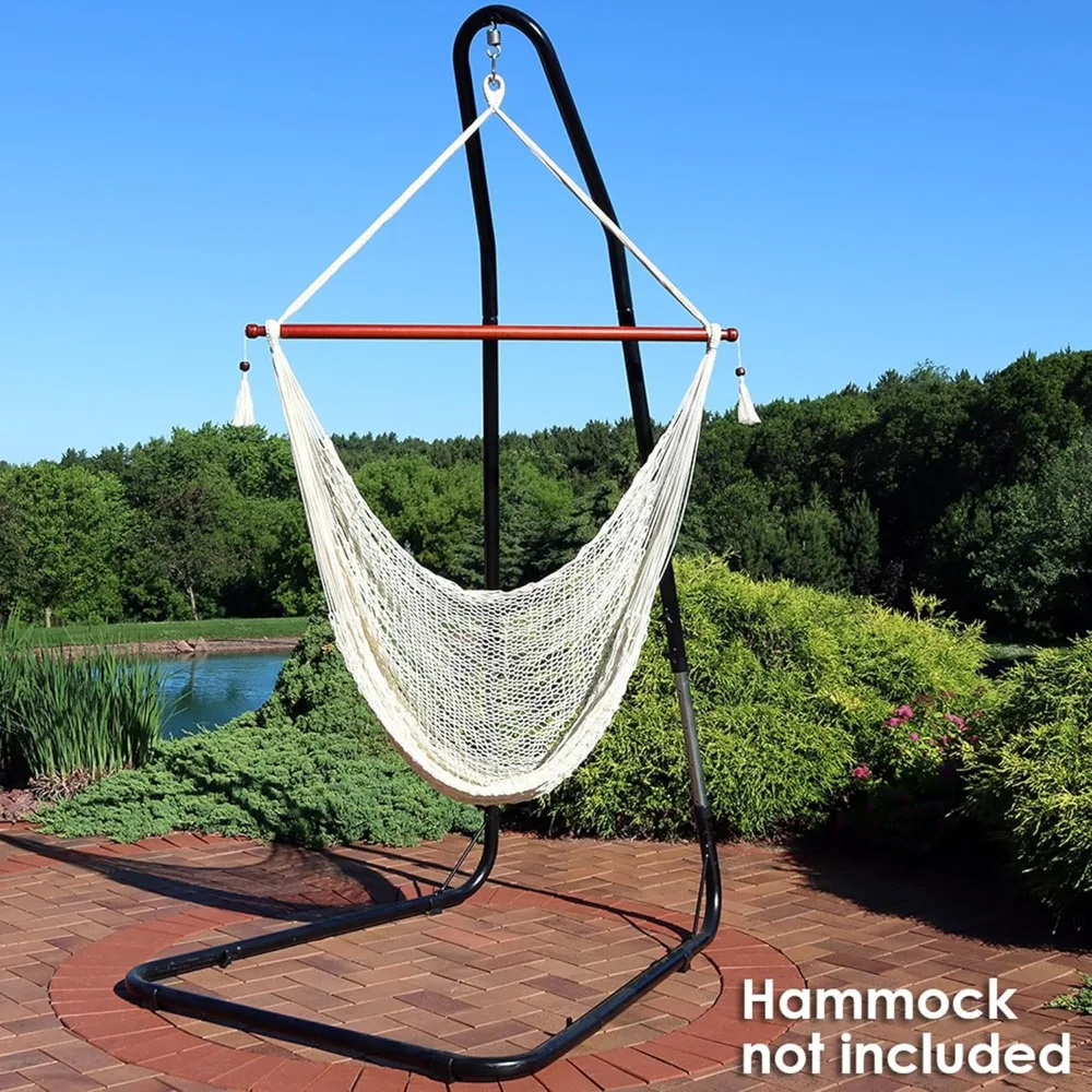 

Adjustable Hammock Chair Stand Only – 79" to 93" Height, Heavy-Duty 330 lb Weight Capacity