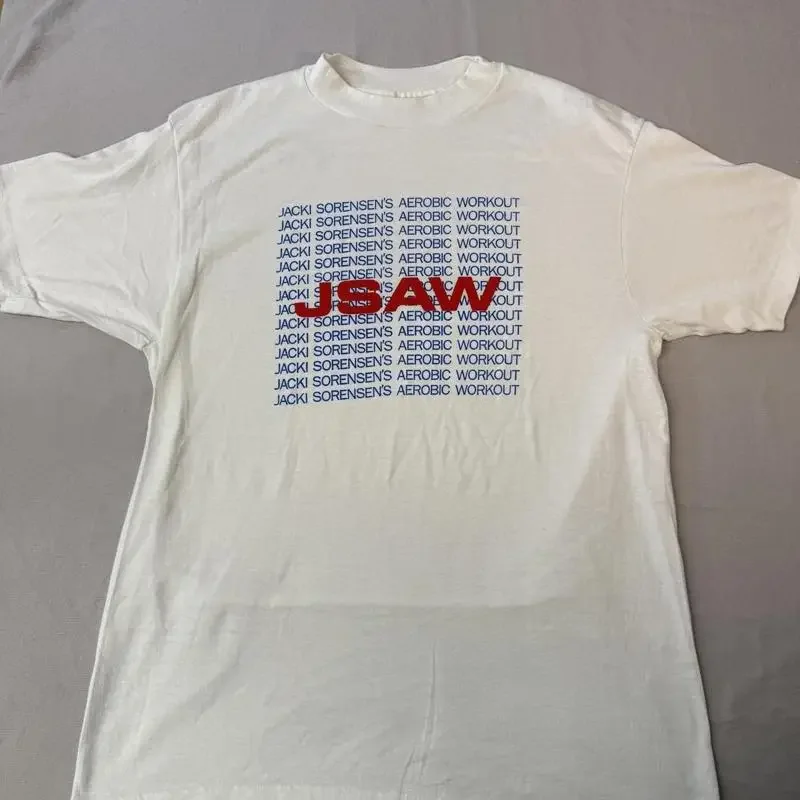 Vtg Jacki Sorensens Aerobic Workout T Shirt Jsaw Autographed