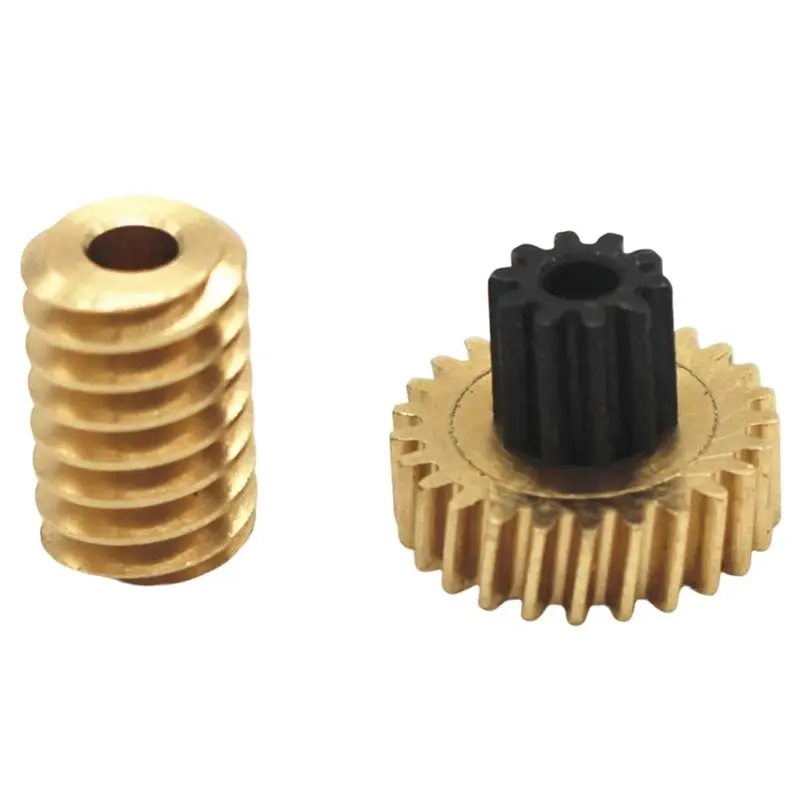 2X 5840-31ZY Worm Gear Motor Gears All Steel Pinion Small Modulus Gear Self-Locking,Gear Motor Matching Gears Copper