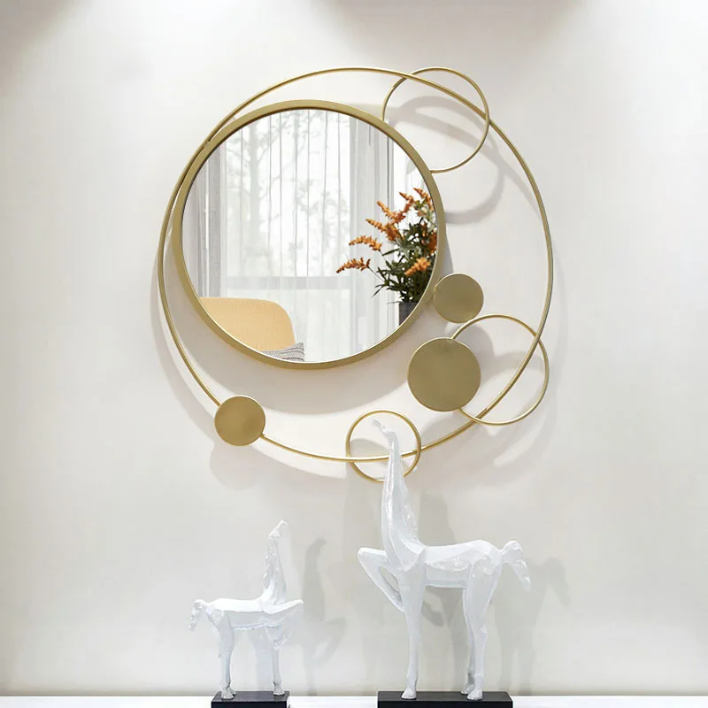 American three-dimensional creative entrance mirror decoration wall-hung wall-mounted living room
