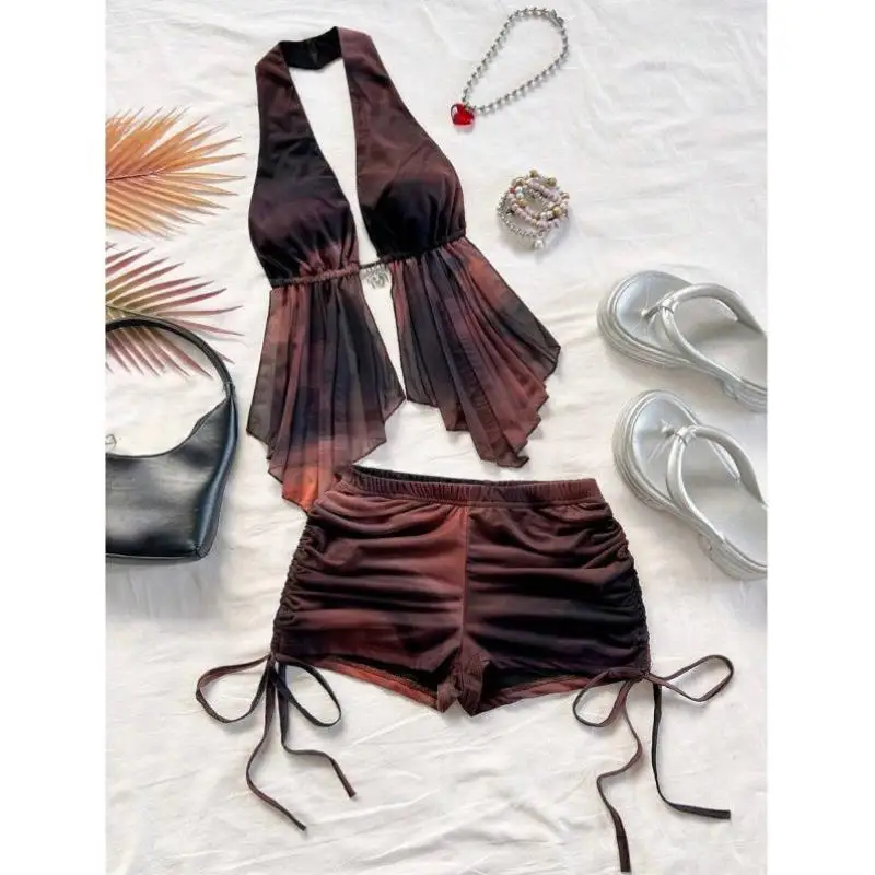 

New Arrival Cross-Border Two-Piece Set Casual Sportswear for Men Autumn Season Seven-Quarter Sve Length No Brand