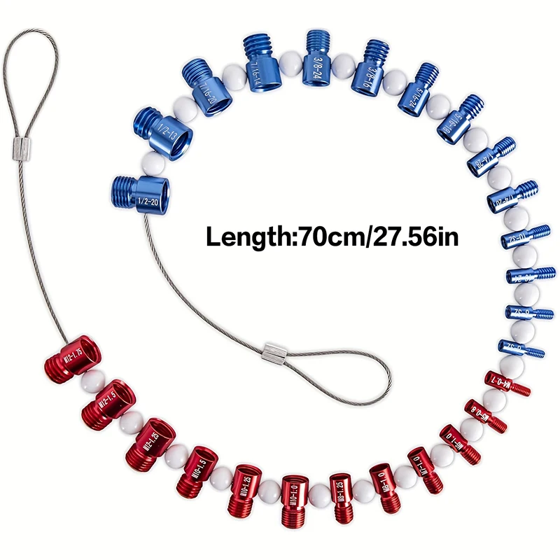 너트 및 볼트 나사 검사기 분리형 너트 및 볼트 크기 게이지 나사 게이지 고정 볼트 또는 나사산 감지에 적합