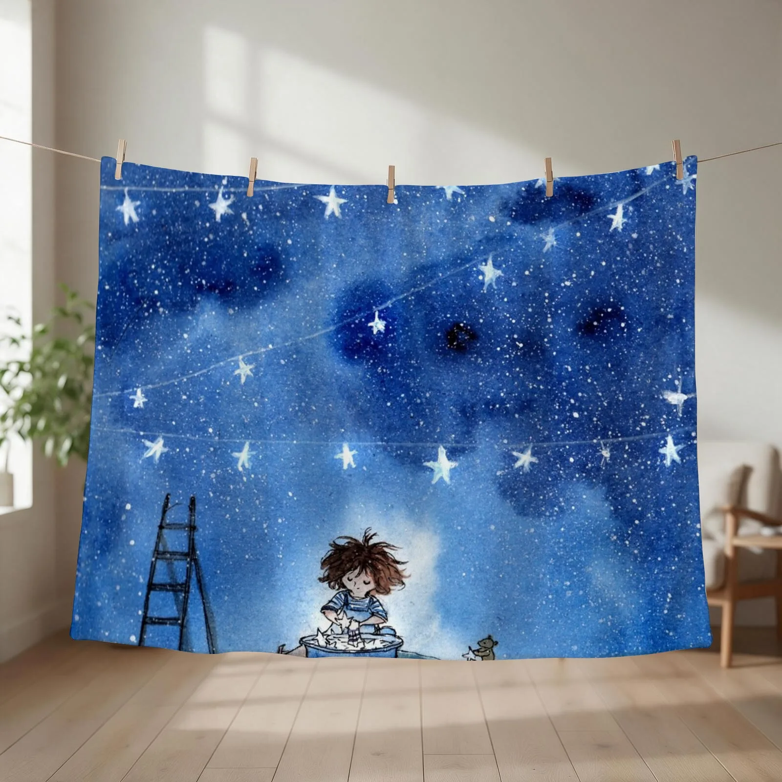 Washing Up Throw Blanket couch cozy soft plush fuzzy picnic outdoor blanket