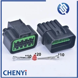 1 set 10 Pin male or female Automotive waterproof Connector headlamp plug adapter PB625-10027 PB621-10020 For Hyundai