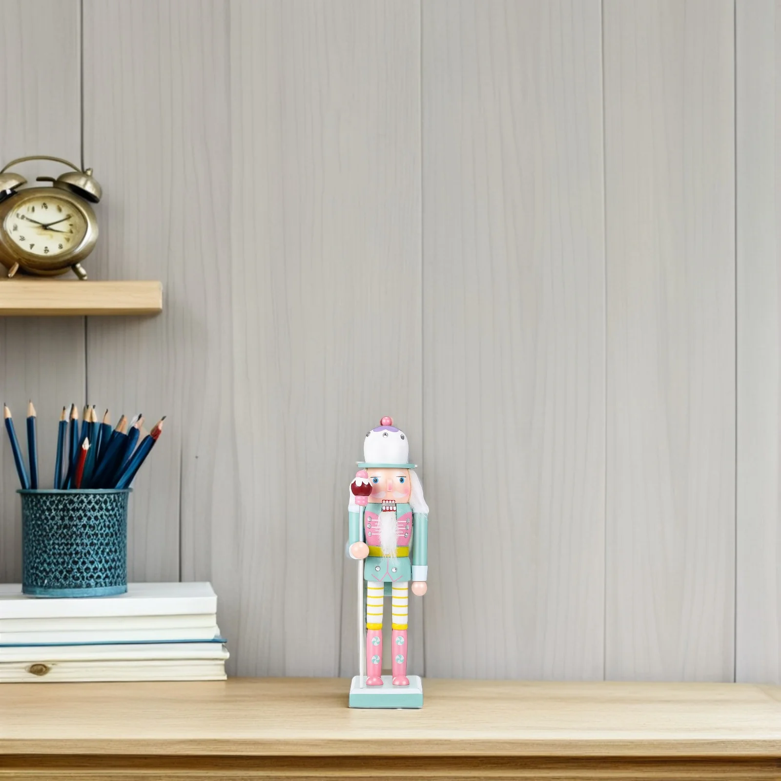 

Christmas Wooden Nutcracker Soldier Ornament Nutcracker Decoration Classic Holiday Figure Desktop Decoration Xmas Gift