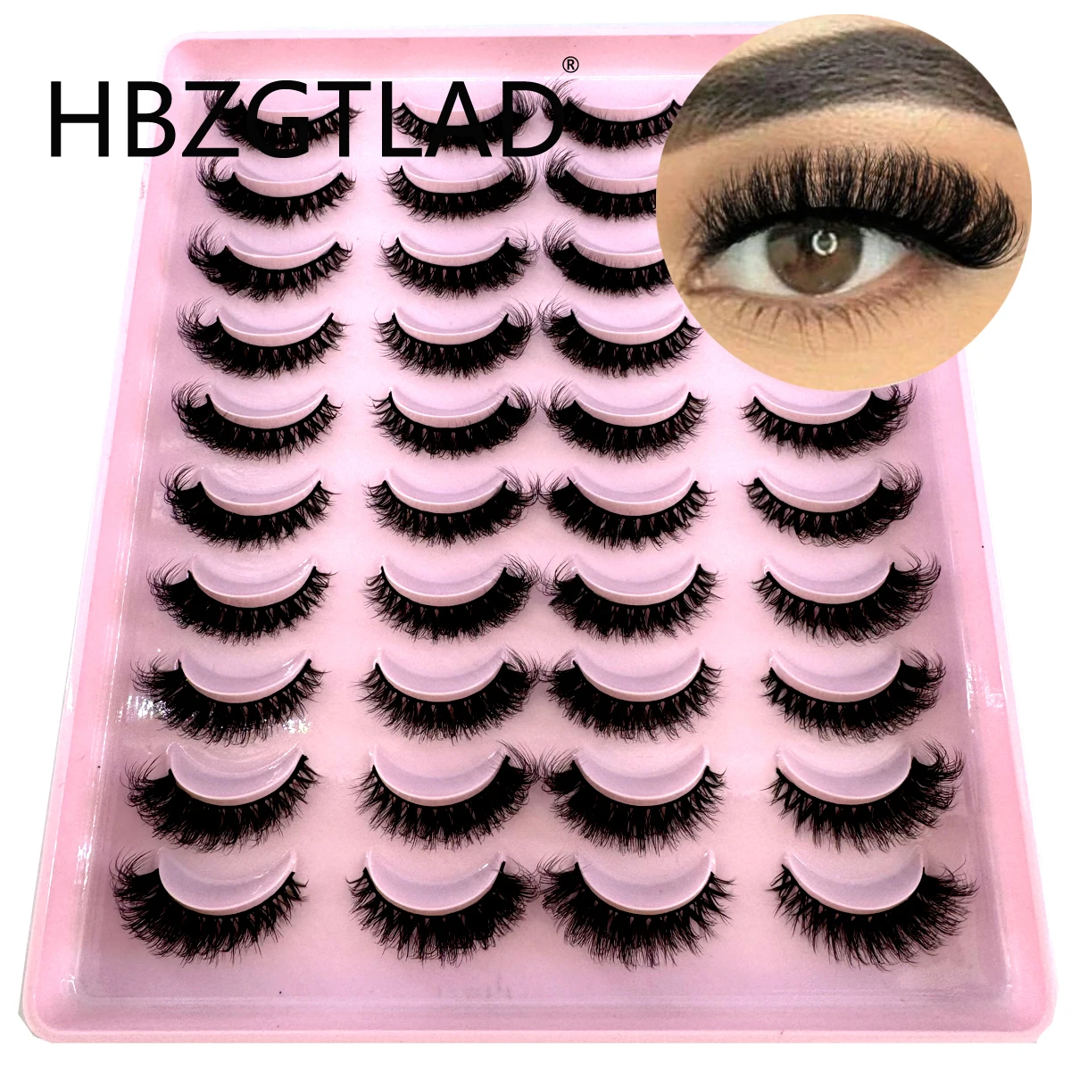 Natural 3D Mink Lashes 20Pairs Eyelashes Dramatic False Eyelashes Faux Cils Makeup Wholesale Fake Eyelash Extension maquiagem