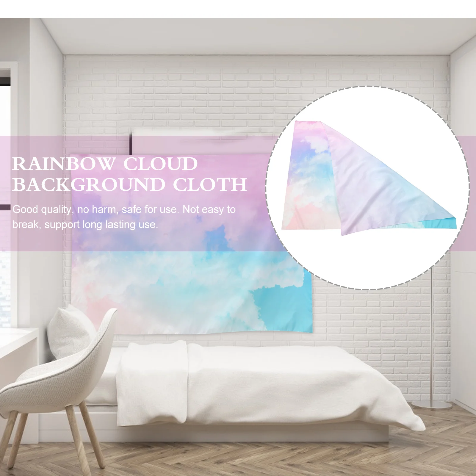 

Background Cloth For Photography Wedding Party Colorful Sky Backdrop Tapestry Multi-Purpose Photo Booth