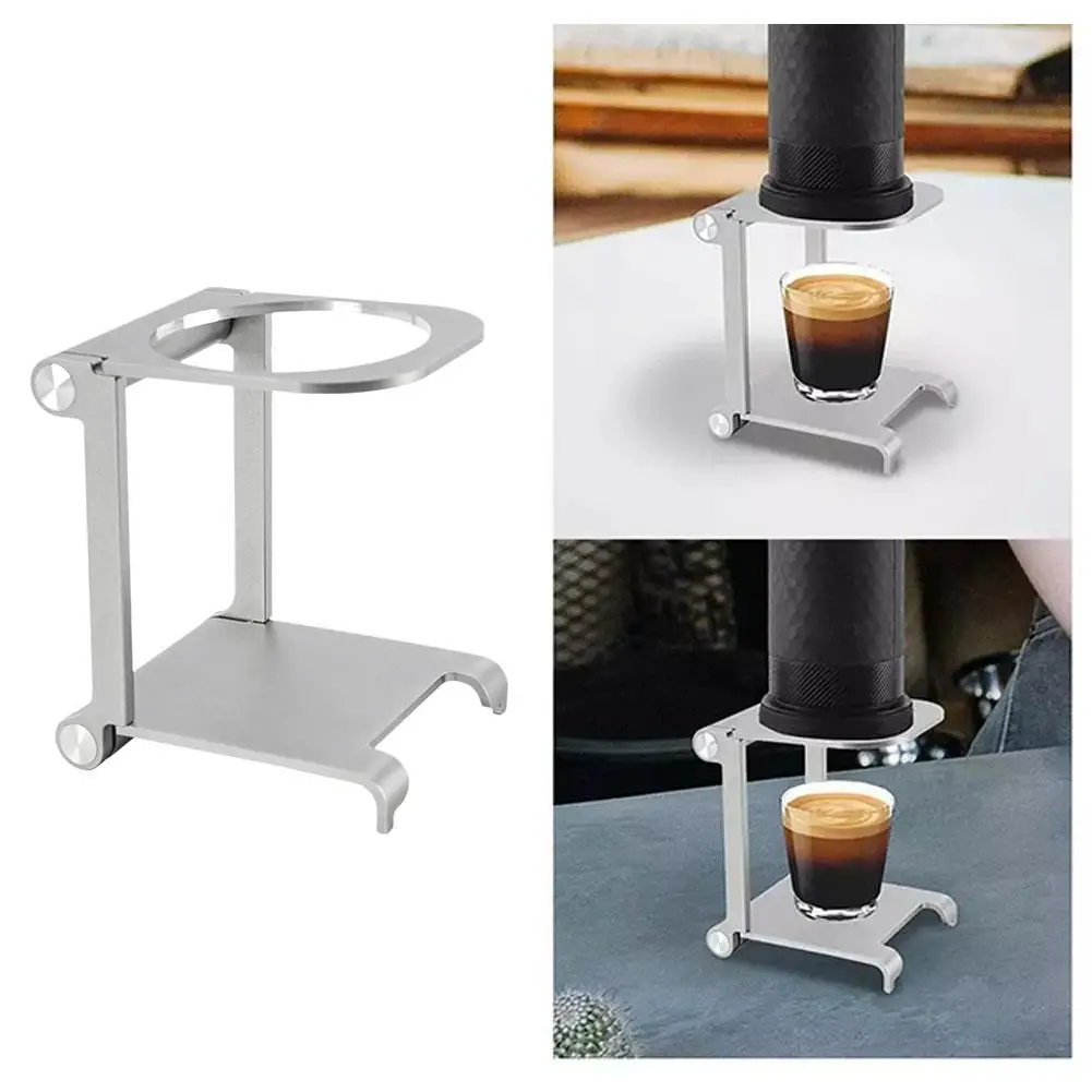 

Double Portable Mini Portable Hand Flushing Filter Aluminum Manual Bracket Foldable Filter Punching Coffee Alloy Brack Q3L5