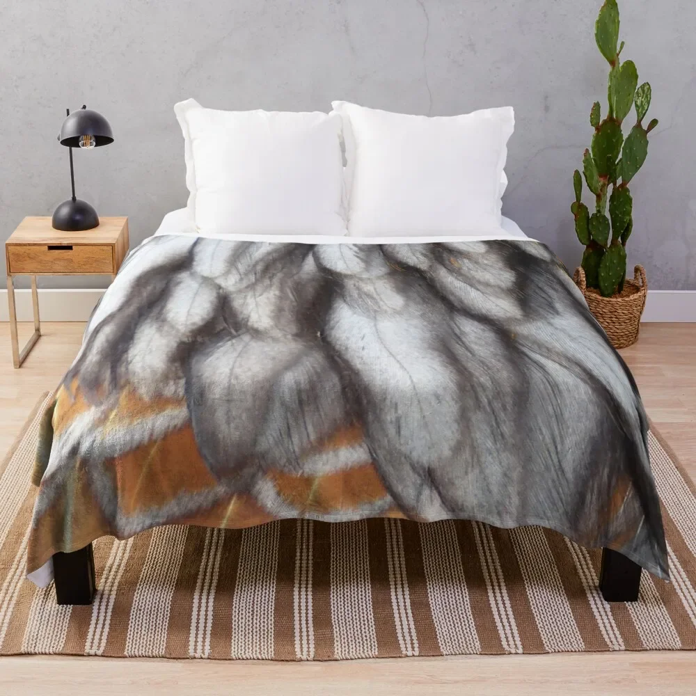 Wyandotte Splash Feathers Throw Blanket funny gift Hair Stuffeds Blankets