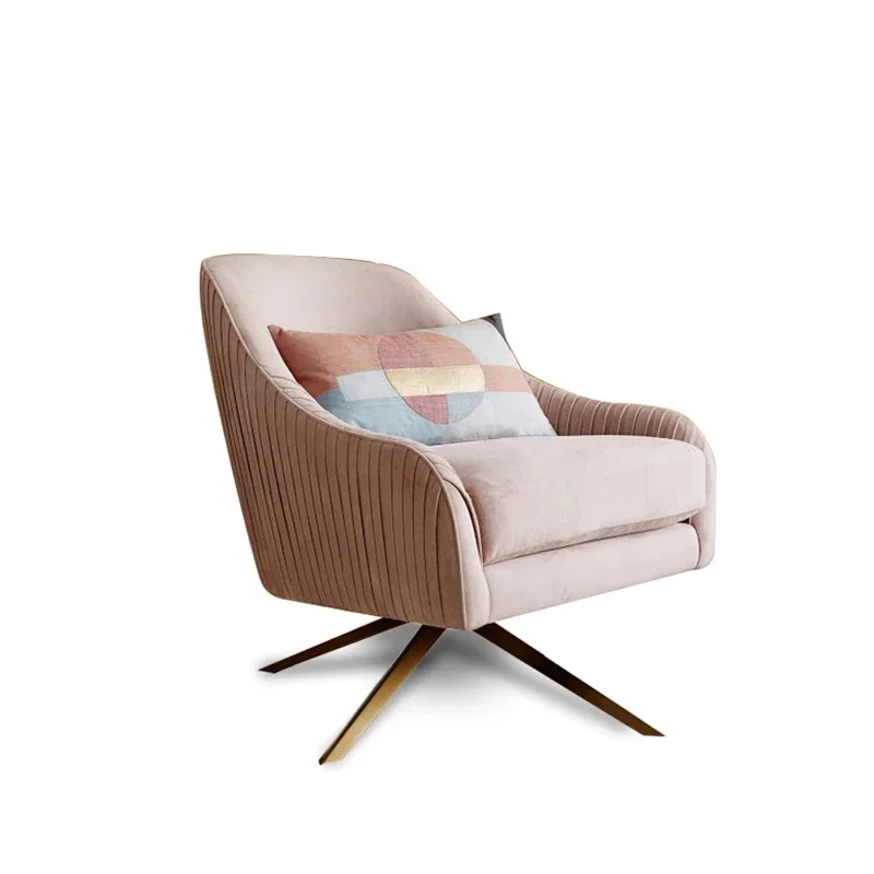 أثاث وحدات إسكندنافية كرسي غرفة معيشة فردي وردي كرسي أريكة لغرفة المعيشة الترفيهية الحديثة #6