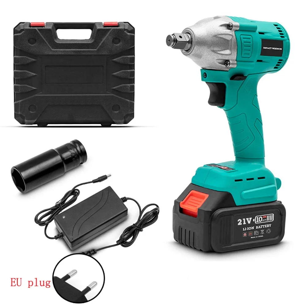 21V 2 In 1 Brushless Cordless Electric Wrench 1/2Inch 15000Amh Battery