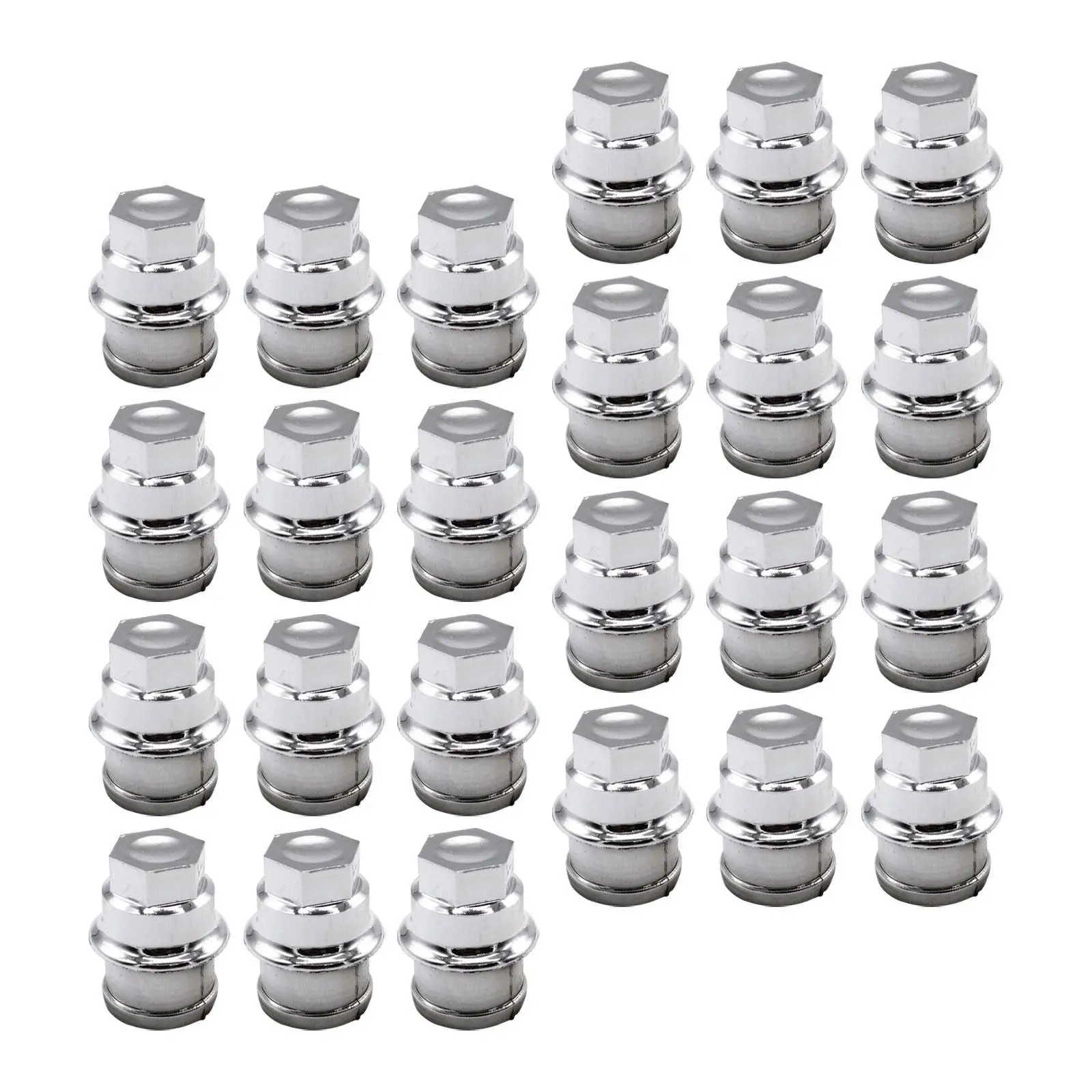 24Pcs Wheel Chrome Lug Nut Covers Professional Automobile Parts Sturdy 27mm