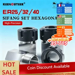 เครื่องแกะลายบล็อกสี่เหลี่ยม er/ 25/ 32/40บล็อกตัวยึดแบบหนีบที่จับชิ้นงานสำหรับแกะสลักเครื่องสลัก mesin bubut CNC