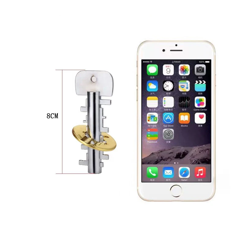 Metalowe puzzle klucz łamigłówka Casse Tete rozwiązywanie odblokuj blokujące zabawki IQ logiczne gry dla dzieci i dorosłych