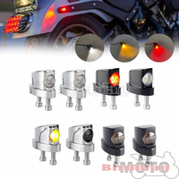 1 Pair 12V Motorcycle Rear Fender Struts LED Turn Signals Light For Honda Yamaha Kawasaki Mini Flashing Blinker Indicator Lamp