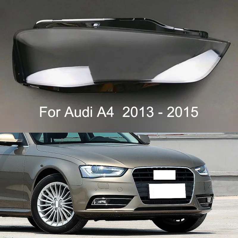 Headlight Cover Headlamp Shell Headhights Lens Lampshade Transparent Plexiglass For Audi A4 A4L B8.5 2013 2014 2015