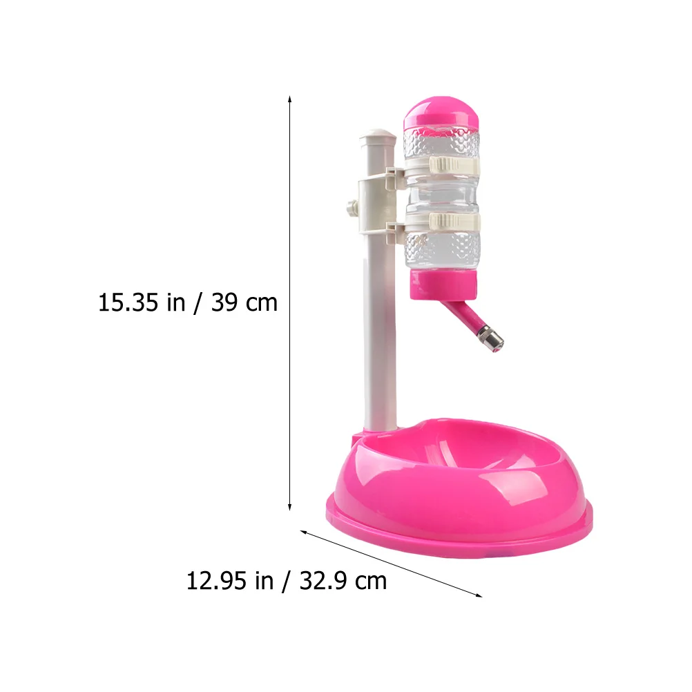 

1Pcs Automatic Feeding Water Dispenser Durable PP PVC Material Adjustable Height Easy Clean Visualized Bottle Pet Supplies