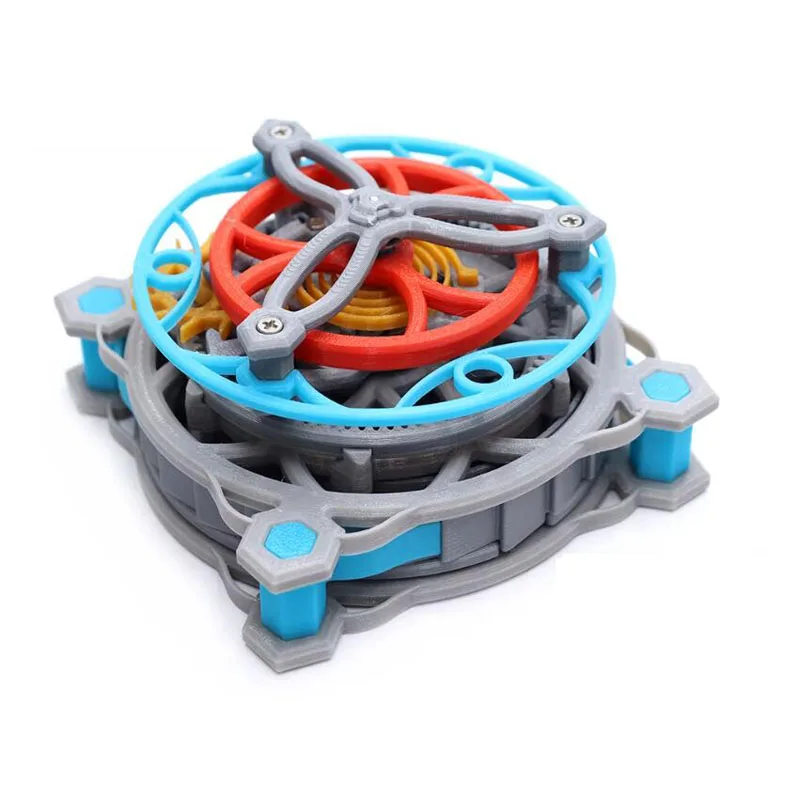 

Собранный механический образовательный демонстрационный инструмент — модель передачи турбийона с 3D-печатью