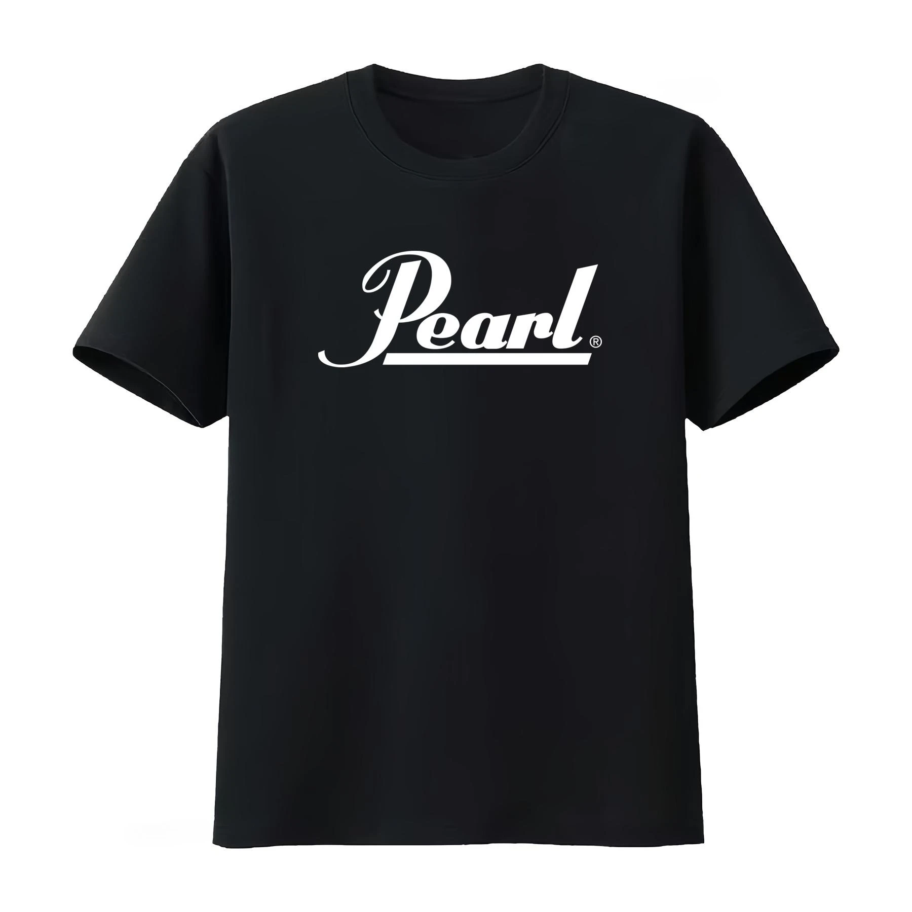 Pearl Drums Logo T Shirt Black White Rock Your Style with Iconic Vintage Unisex Soft Homme Men and Women 2026 Summer New T Shirt
