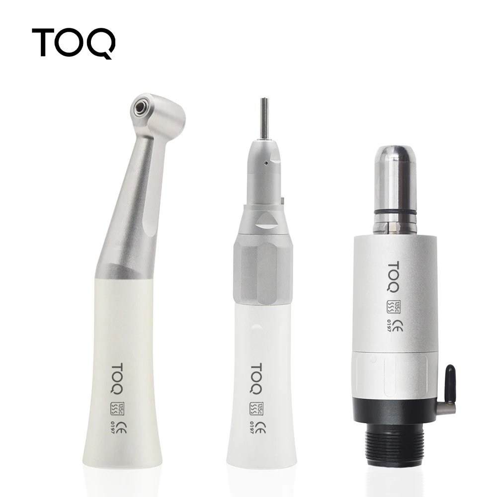 Dental Low Speed Contra Angle Mini Air Motor 4 Holes Available for Dentist Straight Handpiece Kit Low Speed Contra Angle  4 Hole