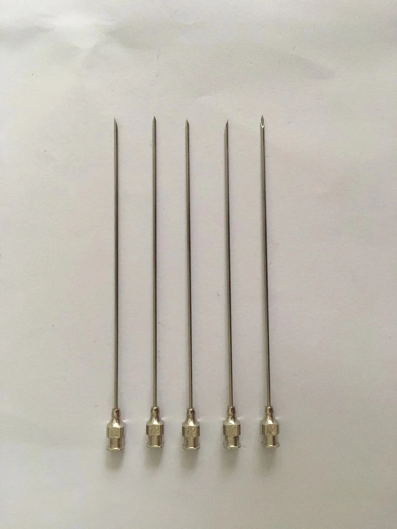 5pcs 120mm Long 25G 0.5mm To 13G 2.5mm Stainless Steel Syringe Needle Dispensing Needle Lab Needle Sharp Needle Elongated Needle