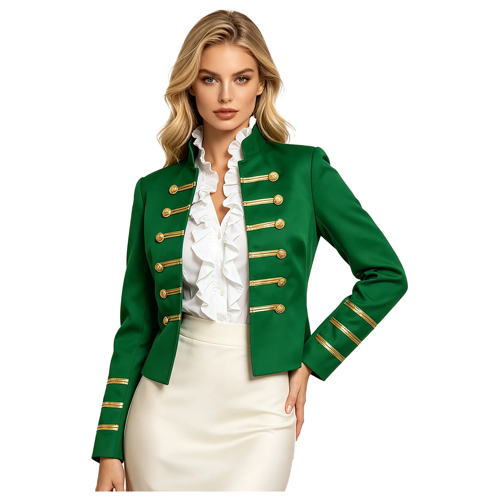 Women Medieval Costume Renaissance Jacket Retro Outfit European-american Court-style Coat for Themed Parties Halloween Cosplay