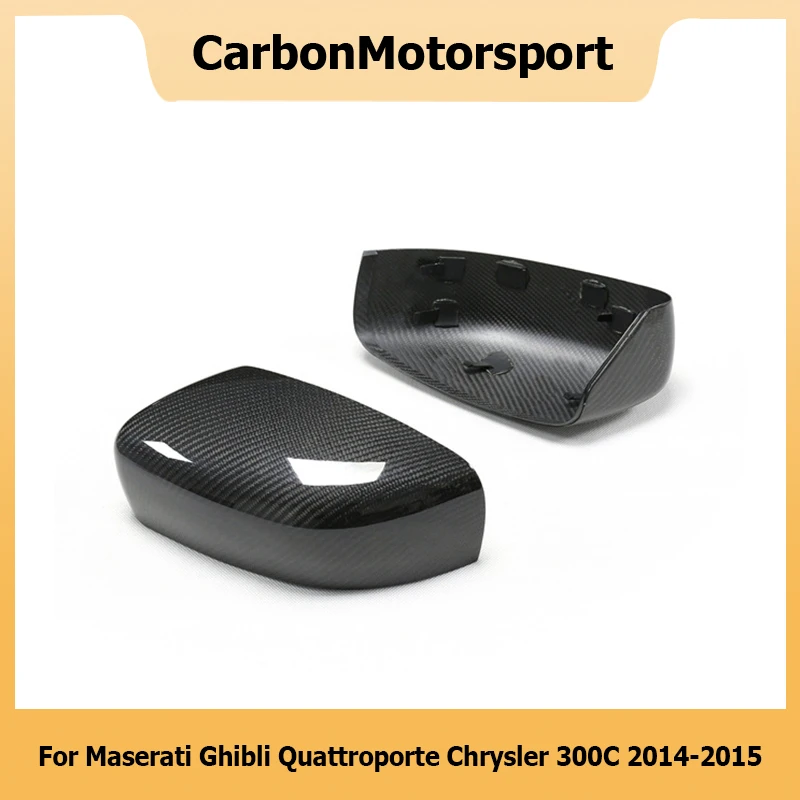 Full Carbon Fiber Rearview Side Door Mirror Cover For Maserati Quattroport Ghibli 14 15 16 For Chrysler 300C 12 13 14 15 16