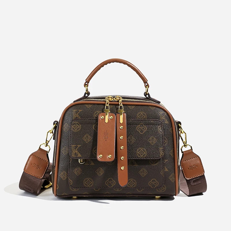 

Fashionable Ladies Shoulder Bag Handbag Made Of Premium Leather By Luxury Brand Famous Designer Elegant