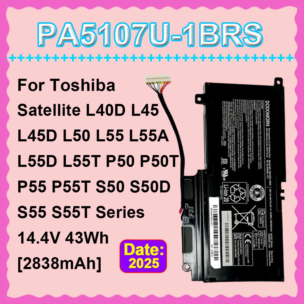 

Аккумулятор для ноутбука DODOMORN PA5107U-1BRS для серии Toshiba Satellite L40D L45 L45D L50 L55 L55A P50 P55 P55t S50 S50D S55 S55t