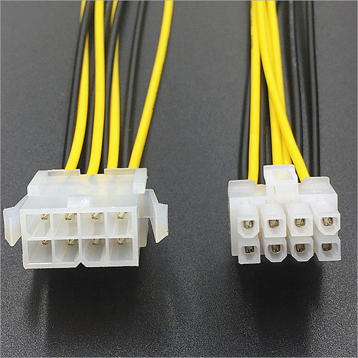 CPU 8Pin To 8Pin Power Supply Cable extension cord Adapter PC Motherboard 30CM 18AWG CPU 8 pin Female to 8 Pin Male