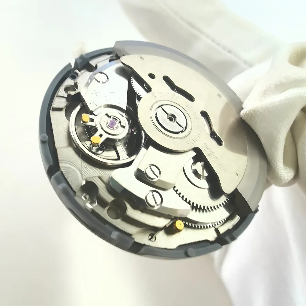 حركة ميكانيكية أوتوماتيكية يابانية NH35 - 24 جوهرة، دقة عالية، التاريخ عند الساعة 3:00، قطع غيار حركة الساعة ذاتية الملء
