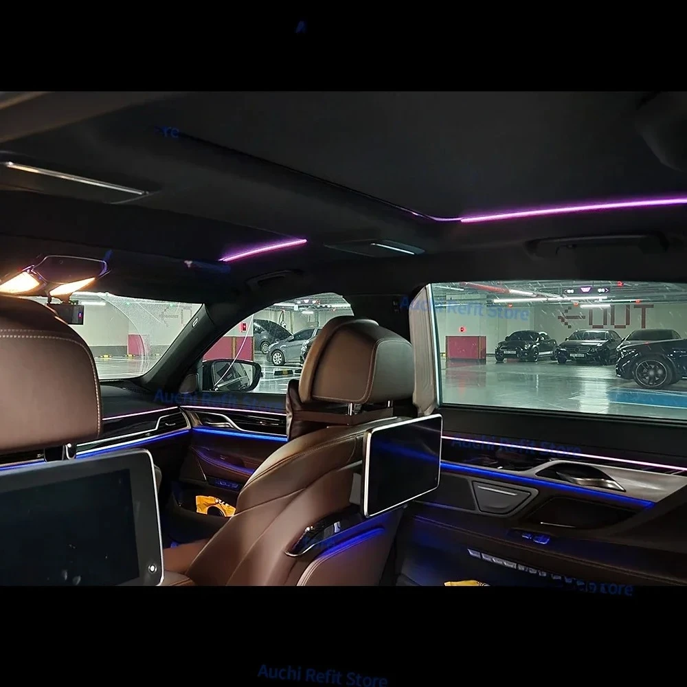 11 ألوان LED فتحة سقف ضوء لسيارات BMW 3/5 Series G20 G30 G01 G05 X3 X4 X5 X6 X7 سقف السيارة كوة بانورامية أضواء المحيطة مجددة