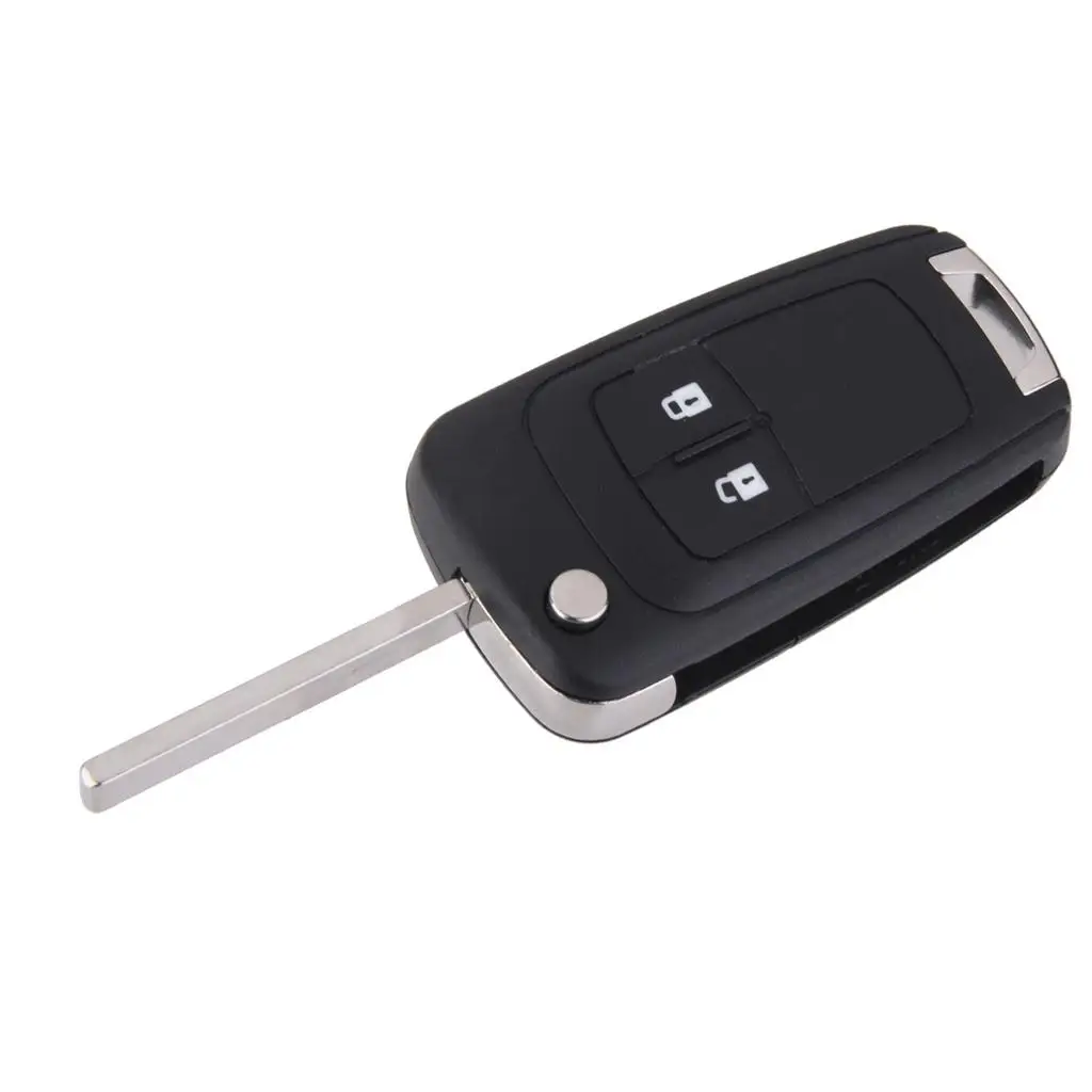 Protective Flip Key Fob Case and Blank Blade Key Shell for Vauxhall Insignia Replacement