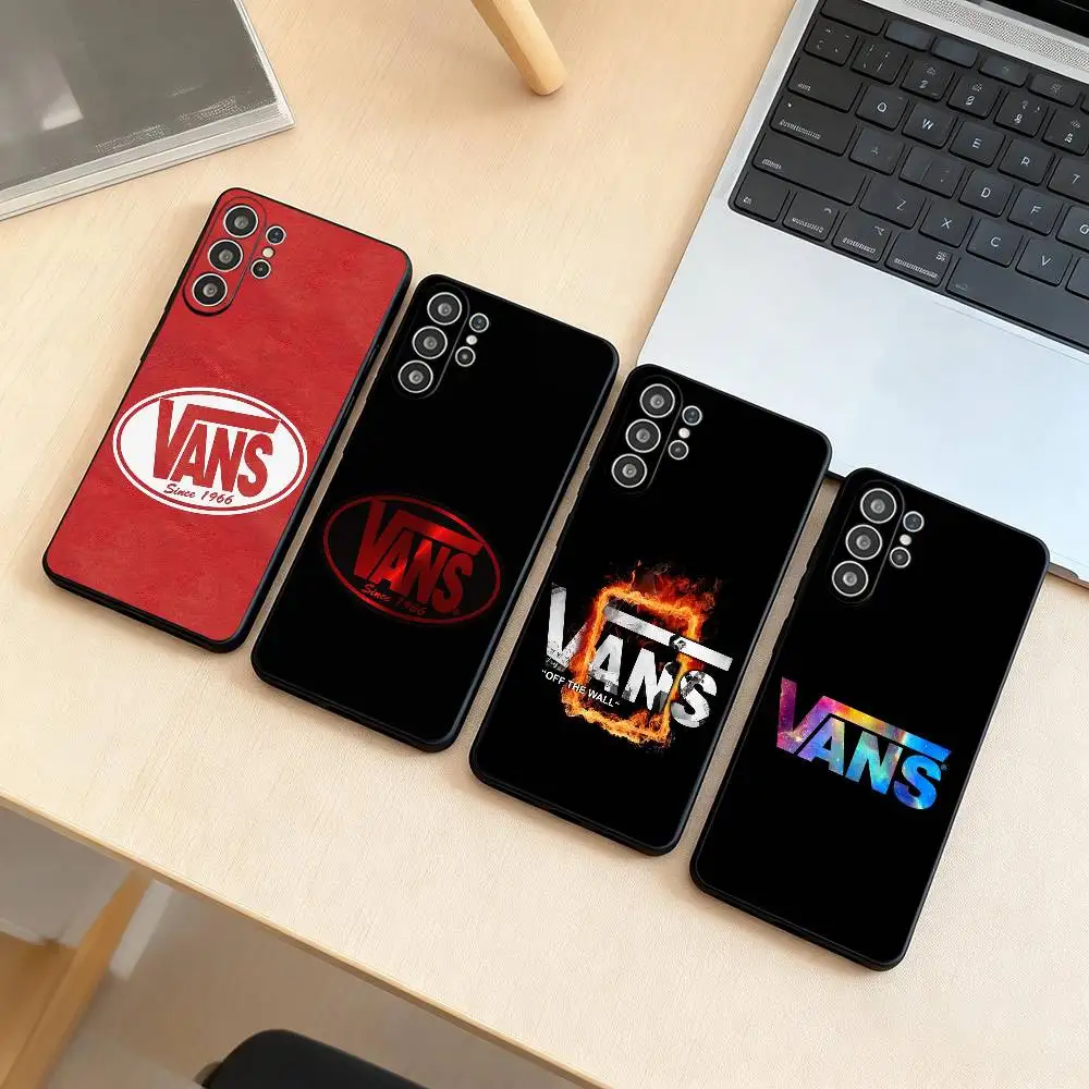 Vans LOOG Brand-S  Phone Case For Samsung S25,S24,S21,S22,S23,S30,Ultra,S20,Plus,Fe,Lite,Note,10,Black Cover Gift