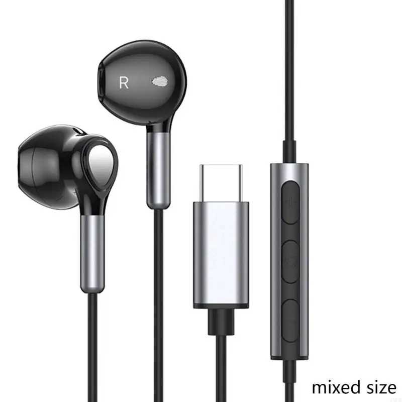 A9LF Type C Earphone USB C سماعات الأذن للموسيقى الرياضية HIFI سماعة HIFI مع الميكروفون