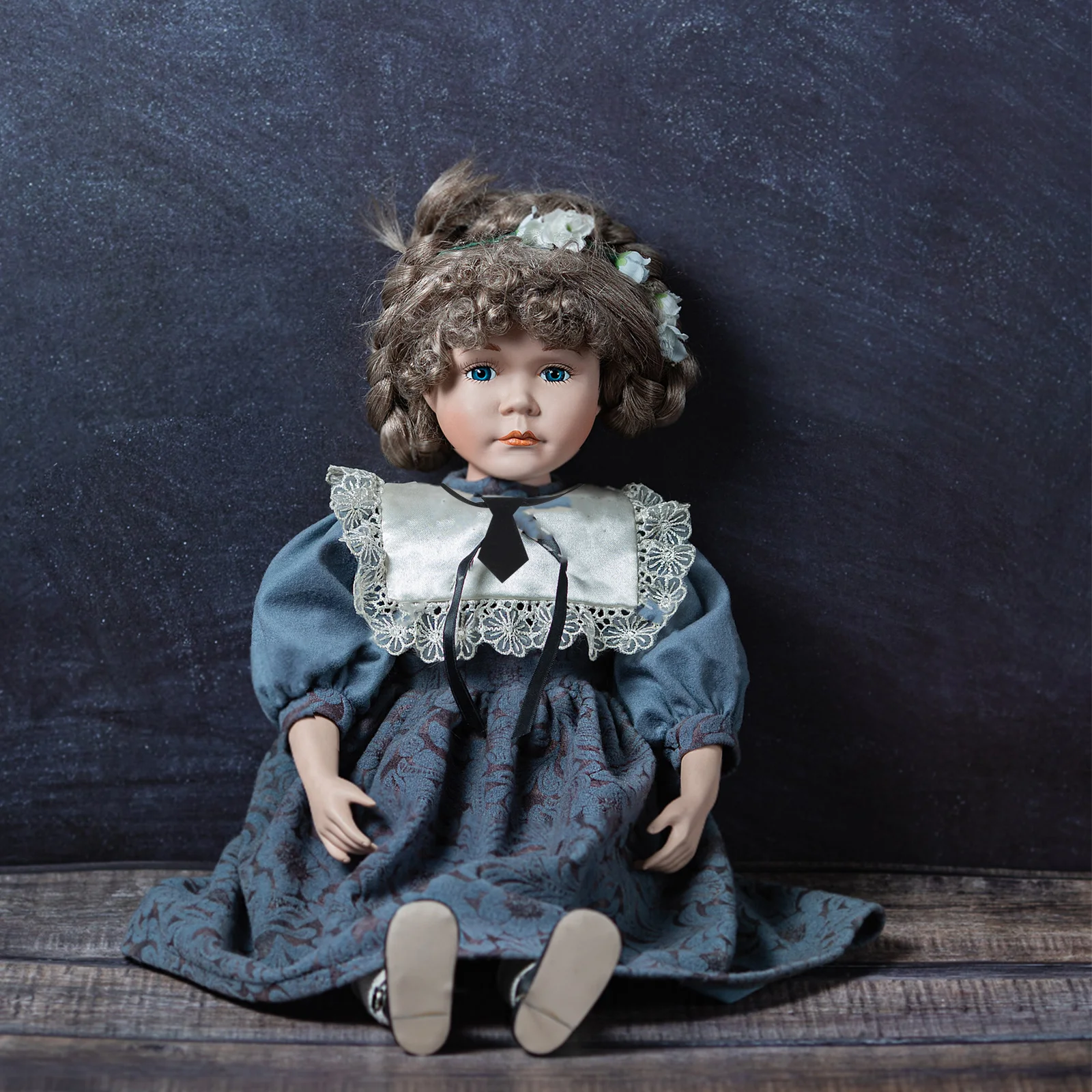 

4Pcs Black Mini Neckties Soft Small Scale Bowties for Cotton Clothes Miniature Fashion Craft Supplies Mini Dollhouse Accessories