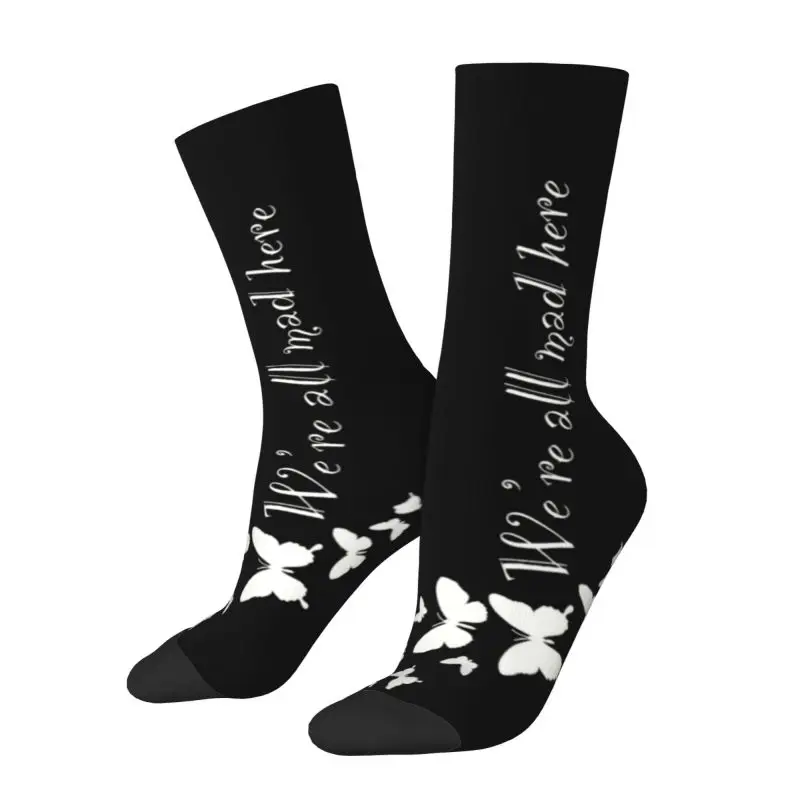 

Cheshire Cat Mens Crew Socks Unisex Fashion Spring Summer Autumn Winter Dress Socks