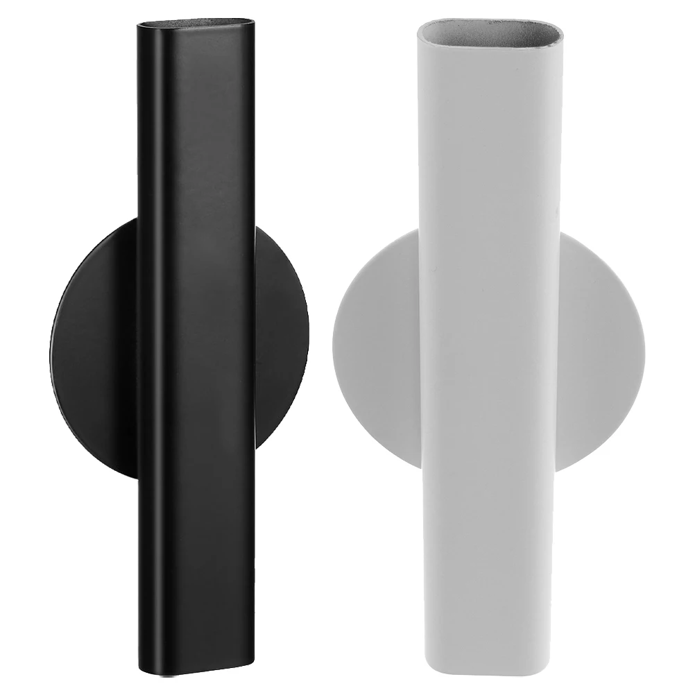 

2pcs Mounted Flower Vase Nordic Style Metal Wall Vase Decorative Flower Display Durable Alloy Wall Hanging Planter Pot For Dried