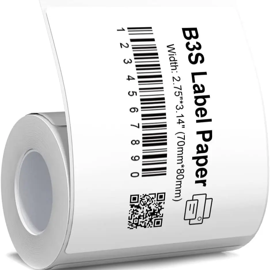 Niimbot B3S Labeling  Printing Paper Large-size Label Printer Thermal Self-adhesive Label Paper Clothing Tag  Price Sticker