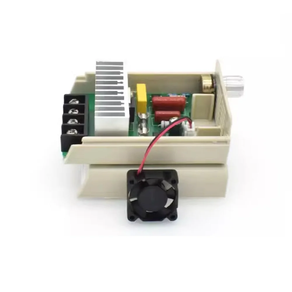 AC 220V 4000W Voltage Regulator with Brushless Fan and Industrial Components for Lighting Dimming and Resistive Applications