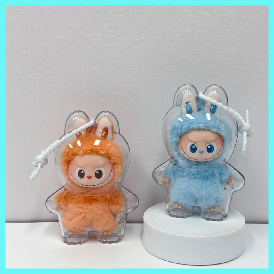 ラビュブ4.0ピン用ホット透明保護ケース、ラブシリーズぬいぐるみ用防塵収納ボックス、ラビュブ人形アクセサリー
