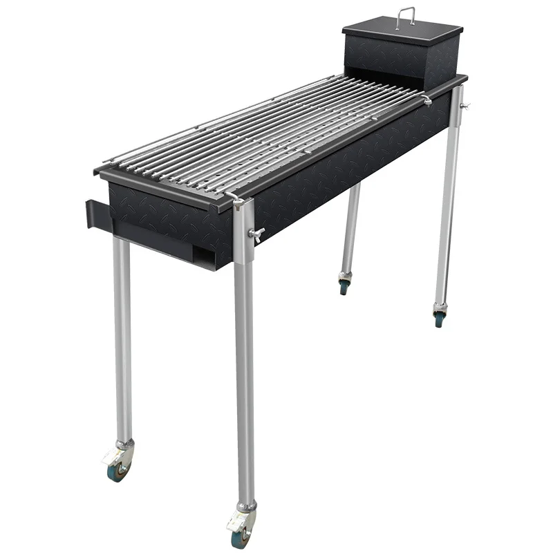 

150 см длинный открытый сад большой газовый и угольный гриль комбинированный бездымный барбекю барбекю коммерческий гриль угольный барбекю