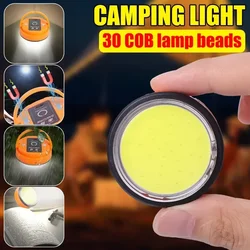 USB Rechargeable LED Camping Lantern 3 Lighting Modes Mini Powered Portable Lights with Magnet Base Tent Outdoor Emergency